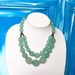 💰3/$15 Teal / mint green statement necklace M88